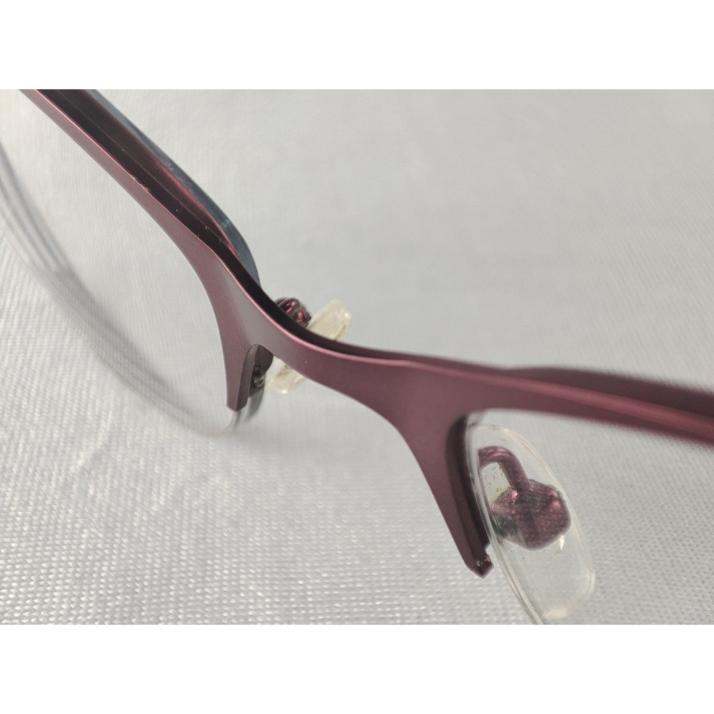 Member's Mark MM5022 Purple & Tortoise Semi-Rimless Eyeglass Frames 53-19-140 - Picture 6 of 10